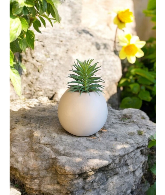 Minimalist Moments - Küre Vazo ve Yapay Çiçek