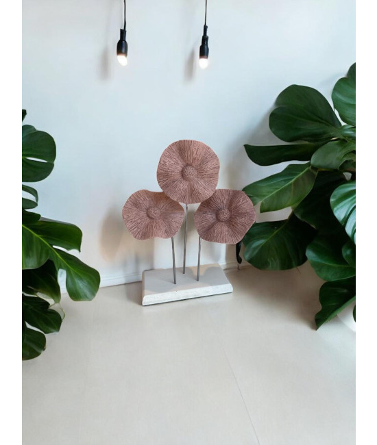 Kids Decor -  Pembe Çiçekli Heykel