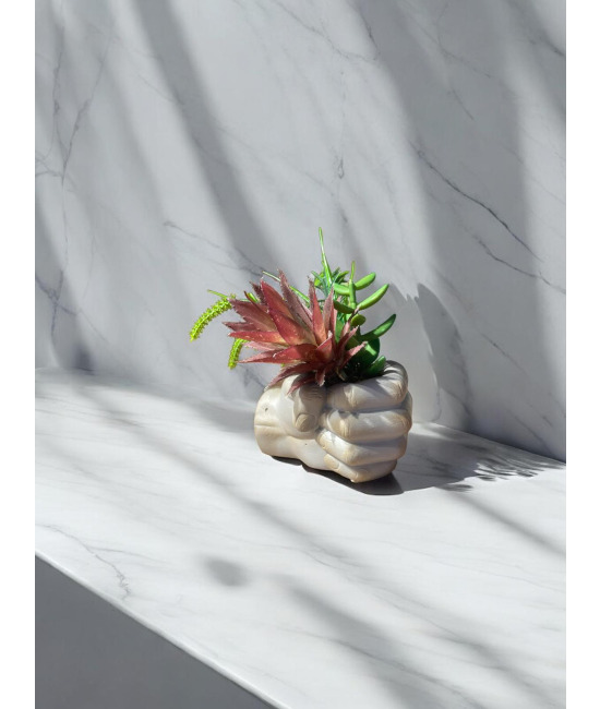 Kids Decor -  El Saksı ve Yapay Sukulent Set